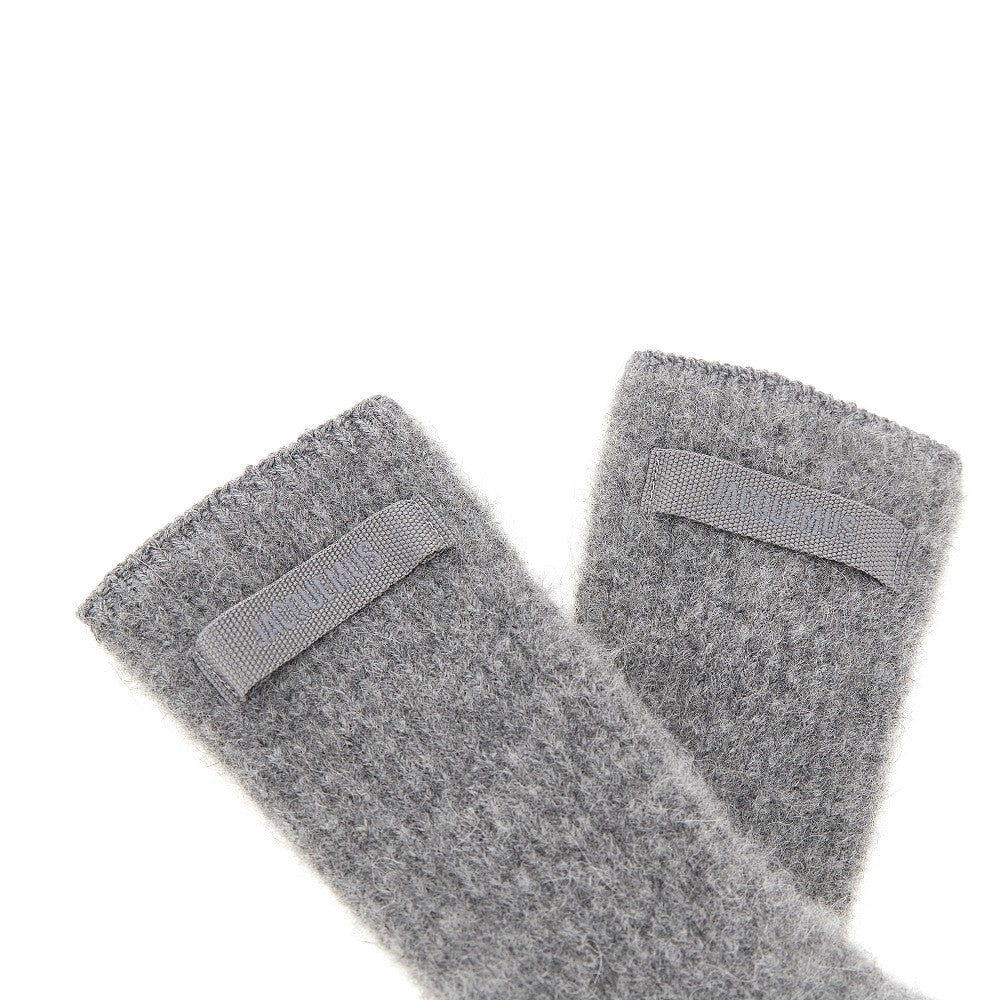 'Gros Grain' alpaca blend gloves