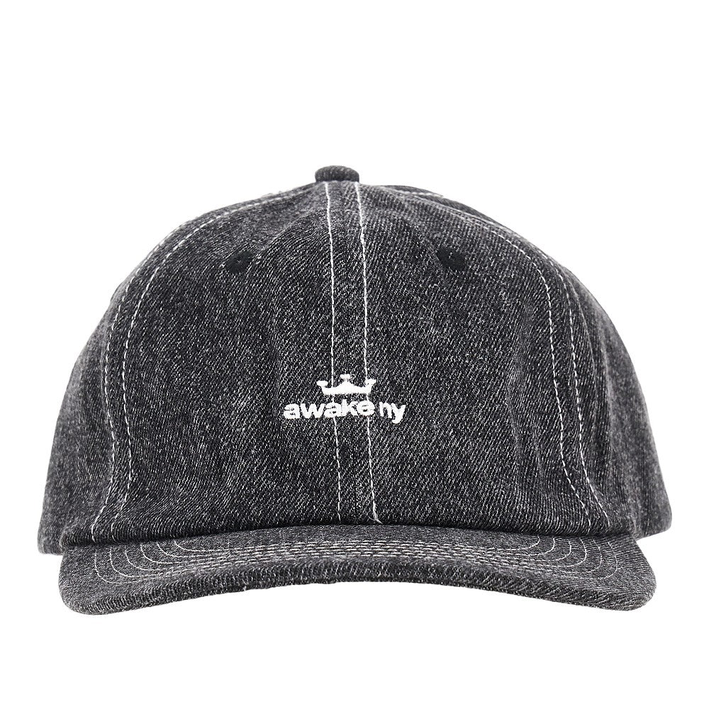 Cappello baseball in denim 'Crown Logo'