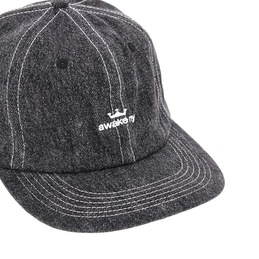 Cappello baseball in denim 'Crown Logo'