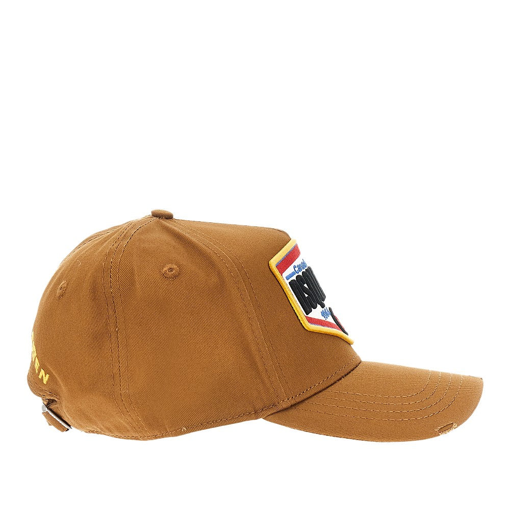Baseball hat with logo patch