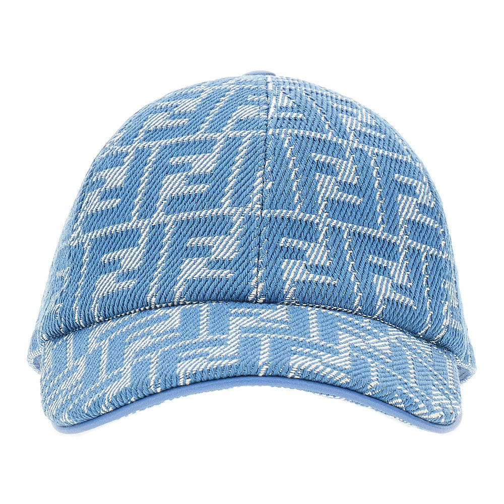Cappello baseball in denim jacquard FF