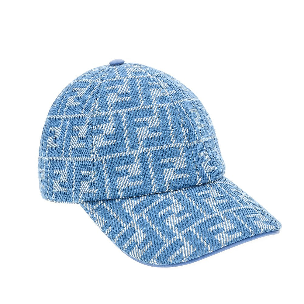 Cappello baseball in denim jacquard FF