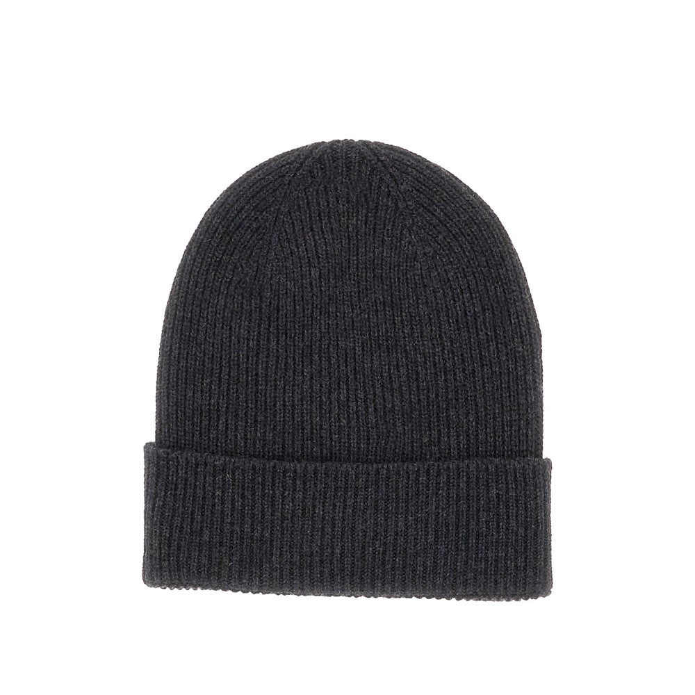 Logo patch beanie hat