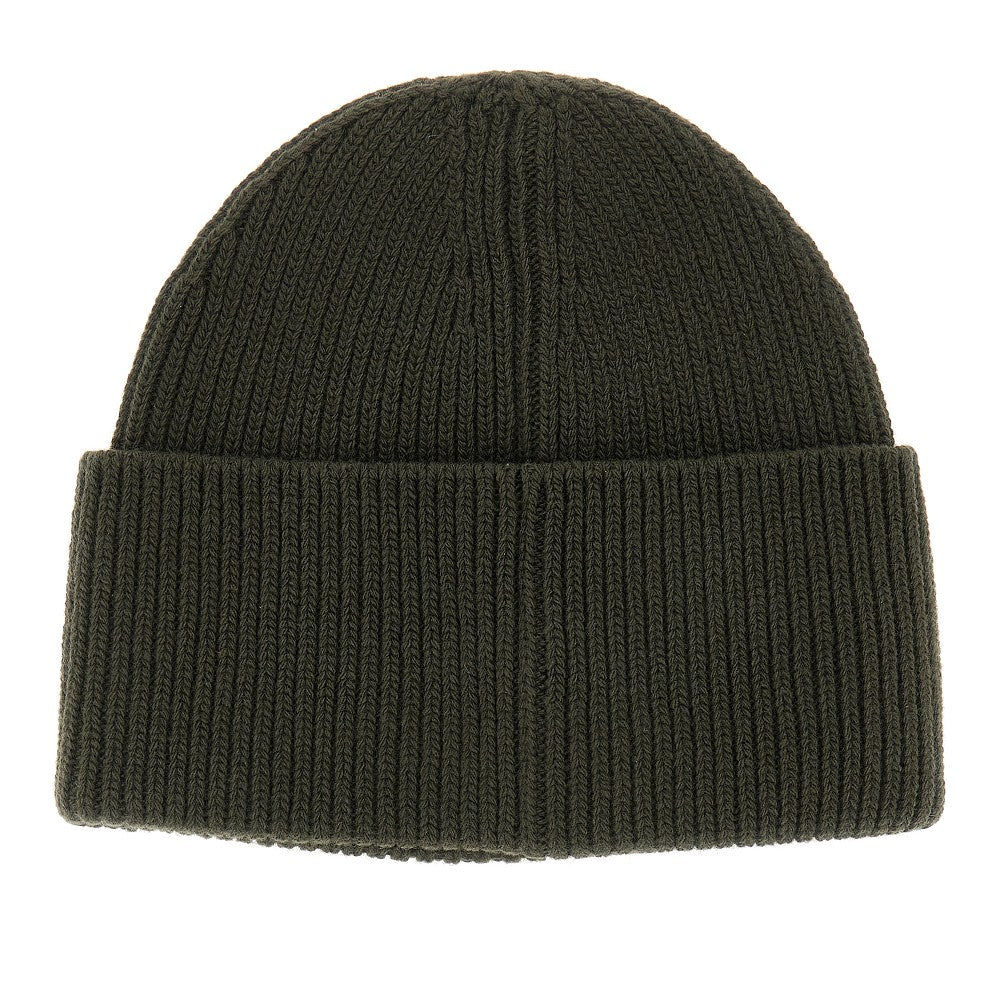 Logo patch beanie hat