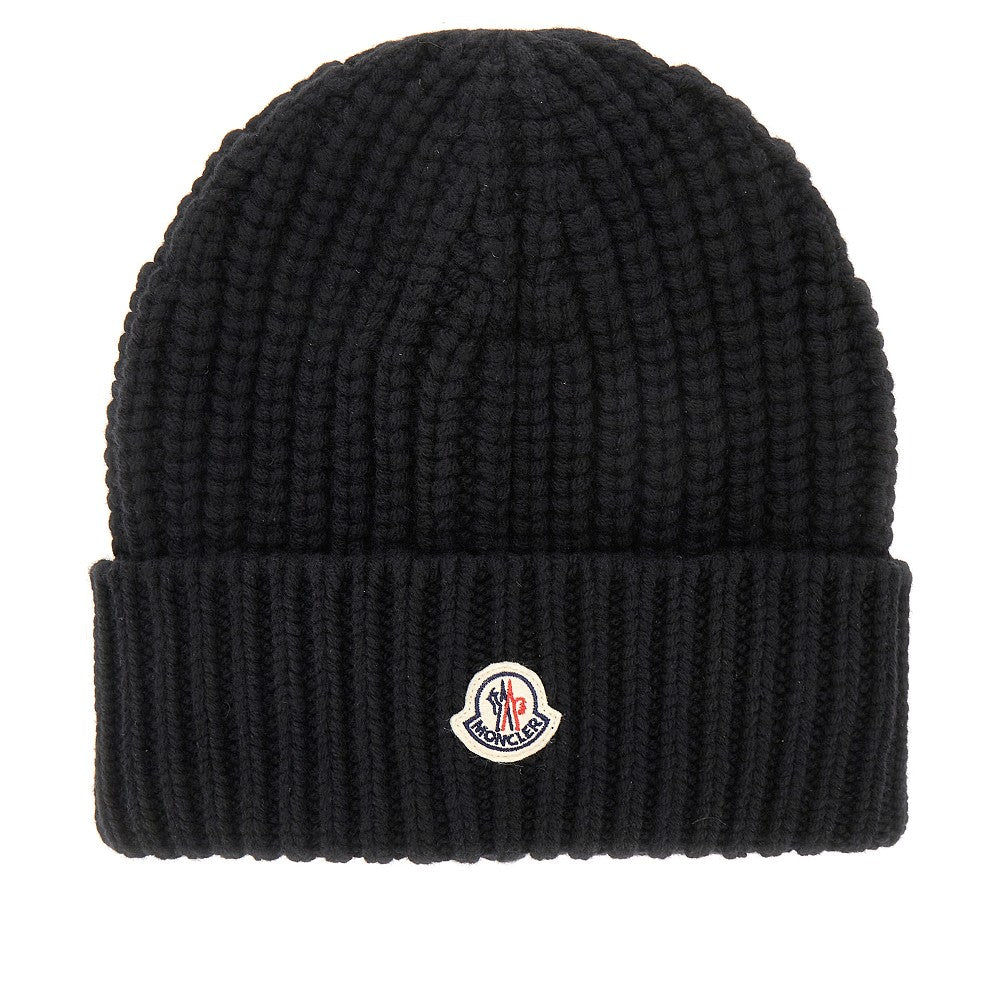 Beanie tricot in lana e cachemire