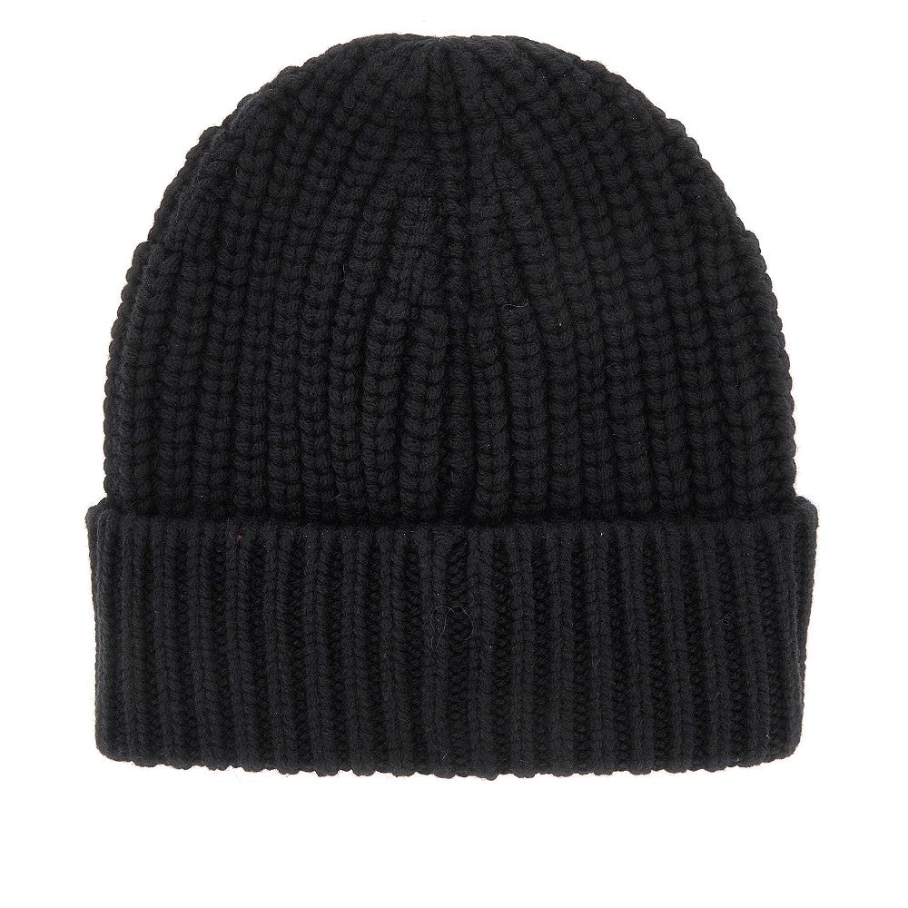 Beanie tricot in lana e cachemire