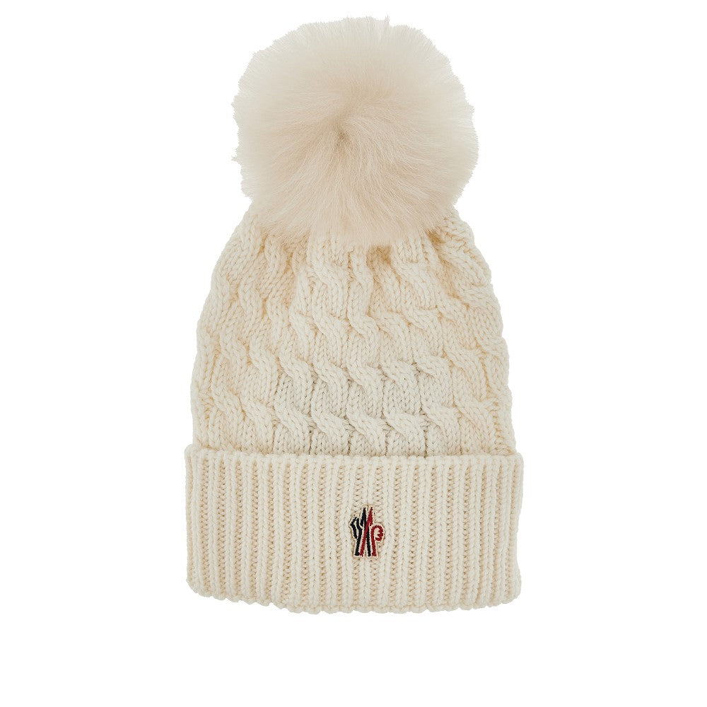 Beanie in lana con pompon