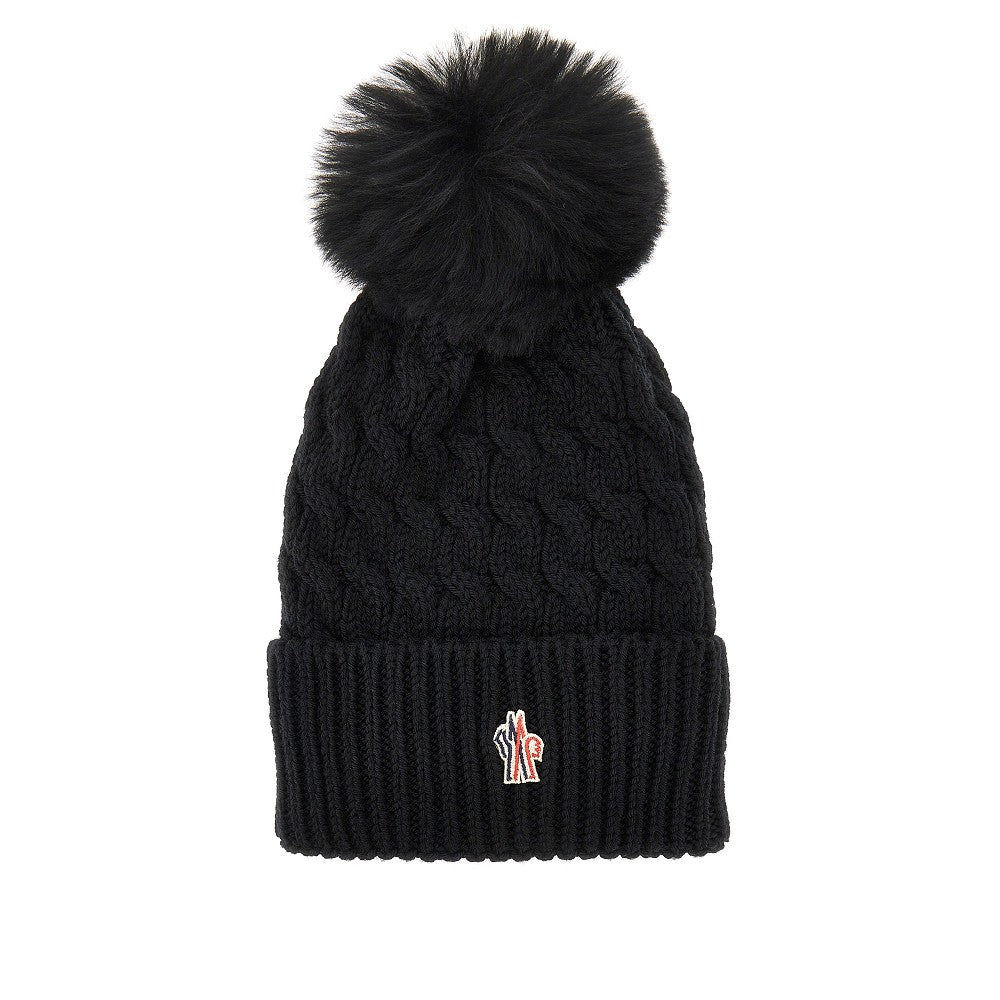 Beanie in lana con pompon