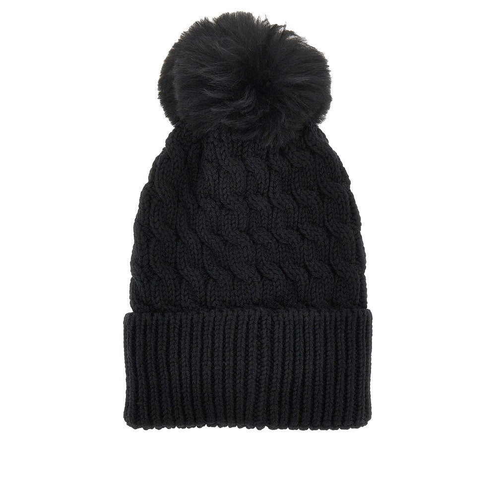 Beanie in lana con pompon