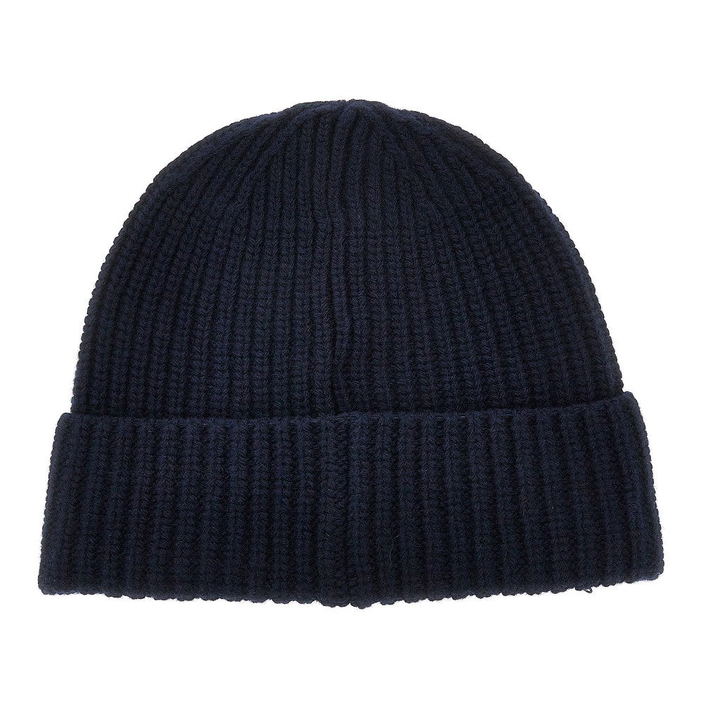 Beanie in lana con patch logo