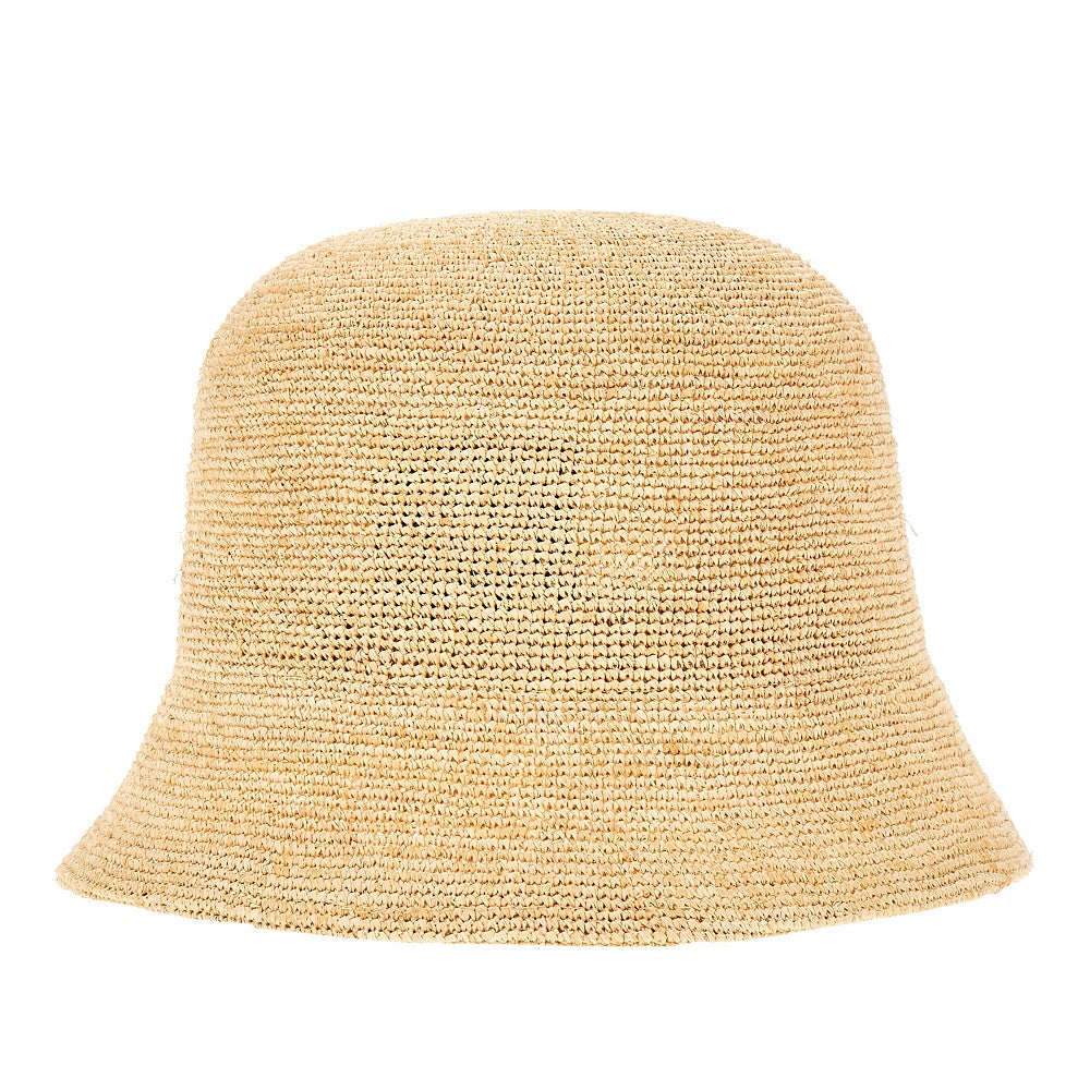 Cappello bucket in rafia con Anagram