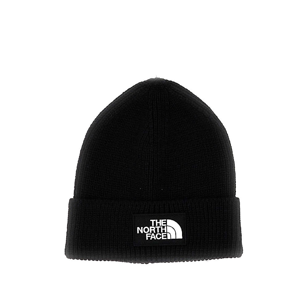 'Logo Box' ribbed beanie hat