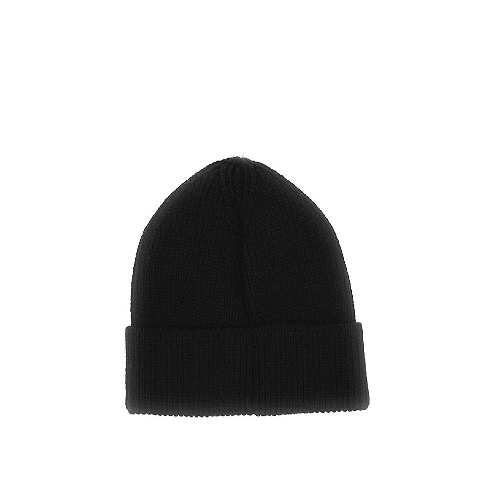 'Logo Box' ribbed beanie hat