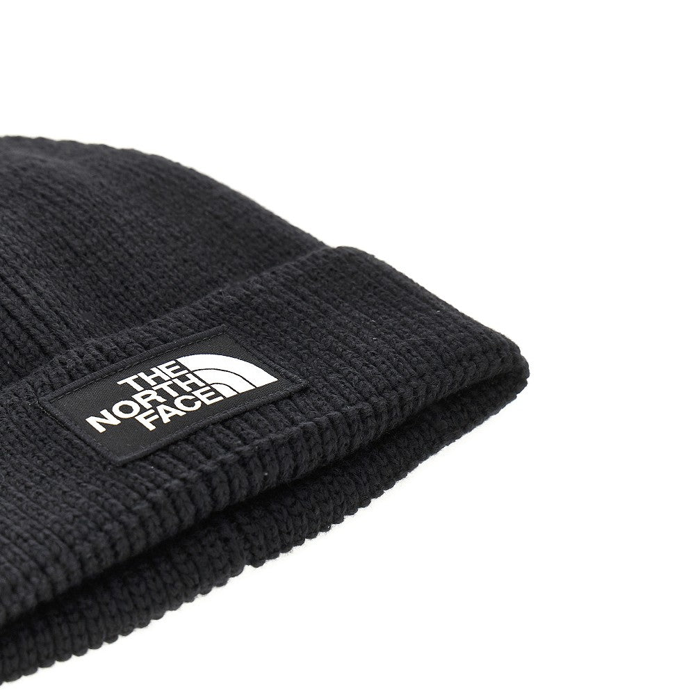 'Logo Box' ribbed beanie hat