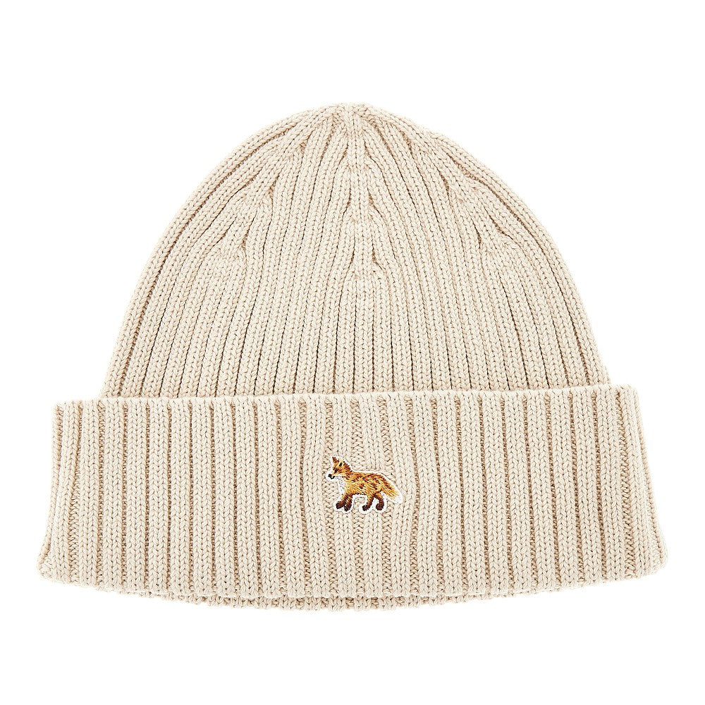 'Baby Fox' patch beanie hat