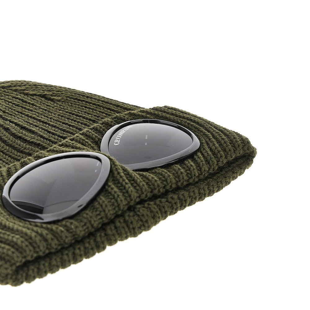 Beanie in lana con dettaglio Goggle