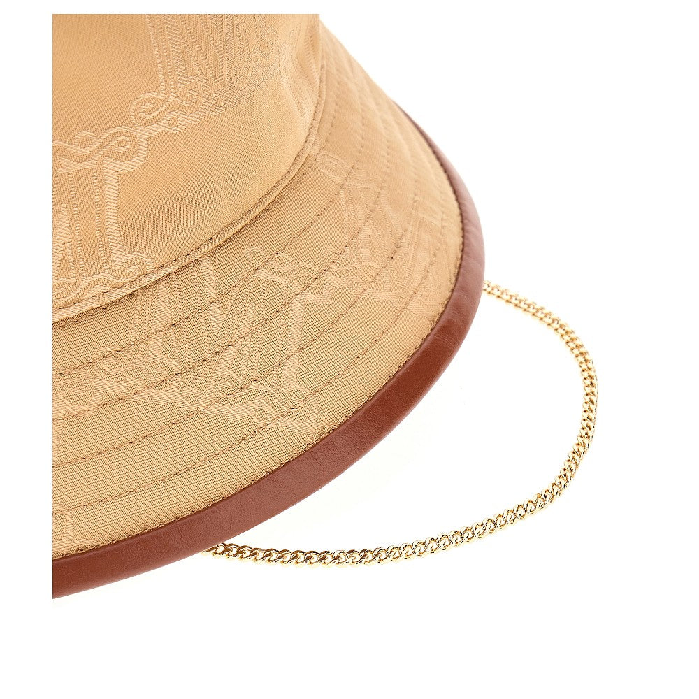 Jacquard nylon bucket hat