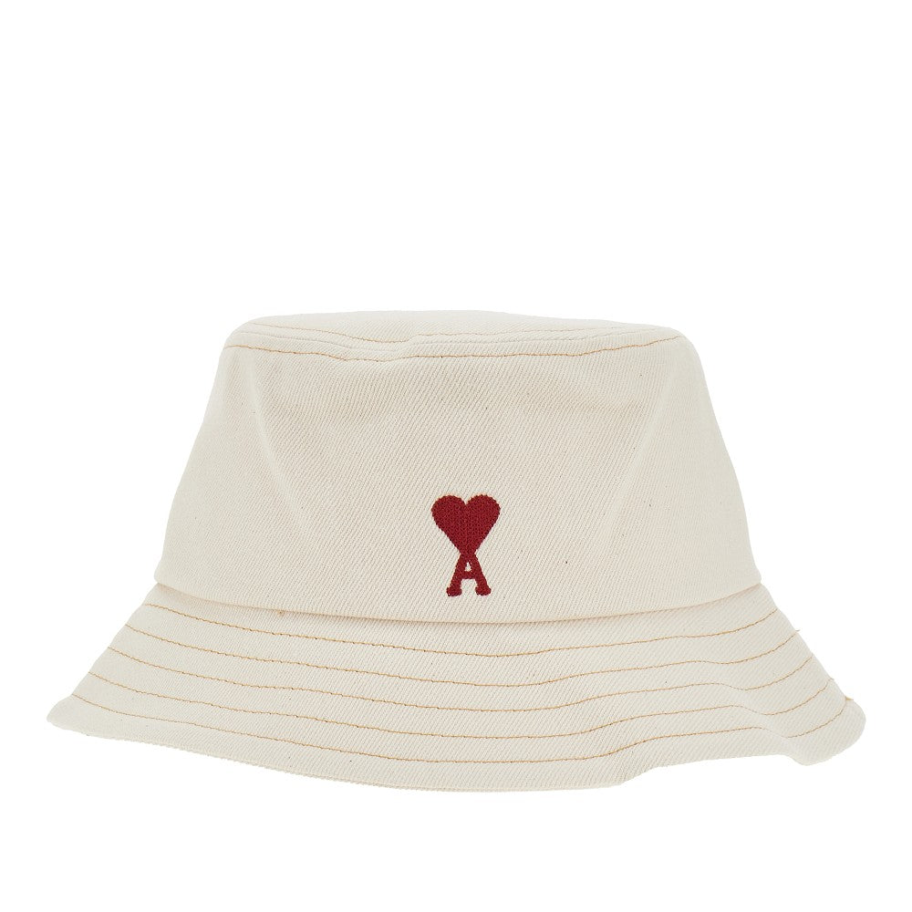 Cappello in cotone con ricamo Ami de Coeur