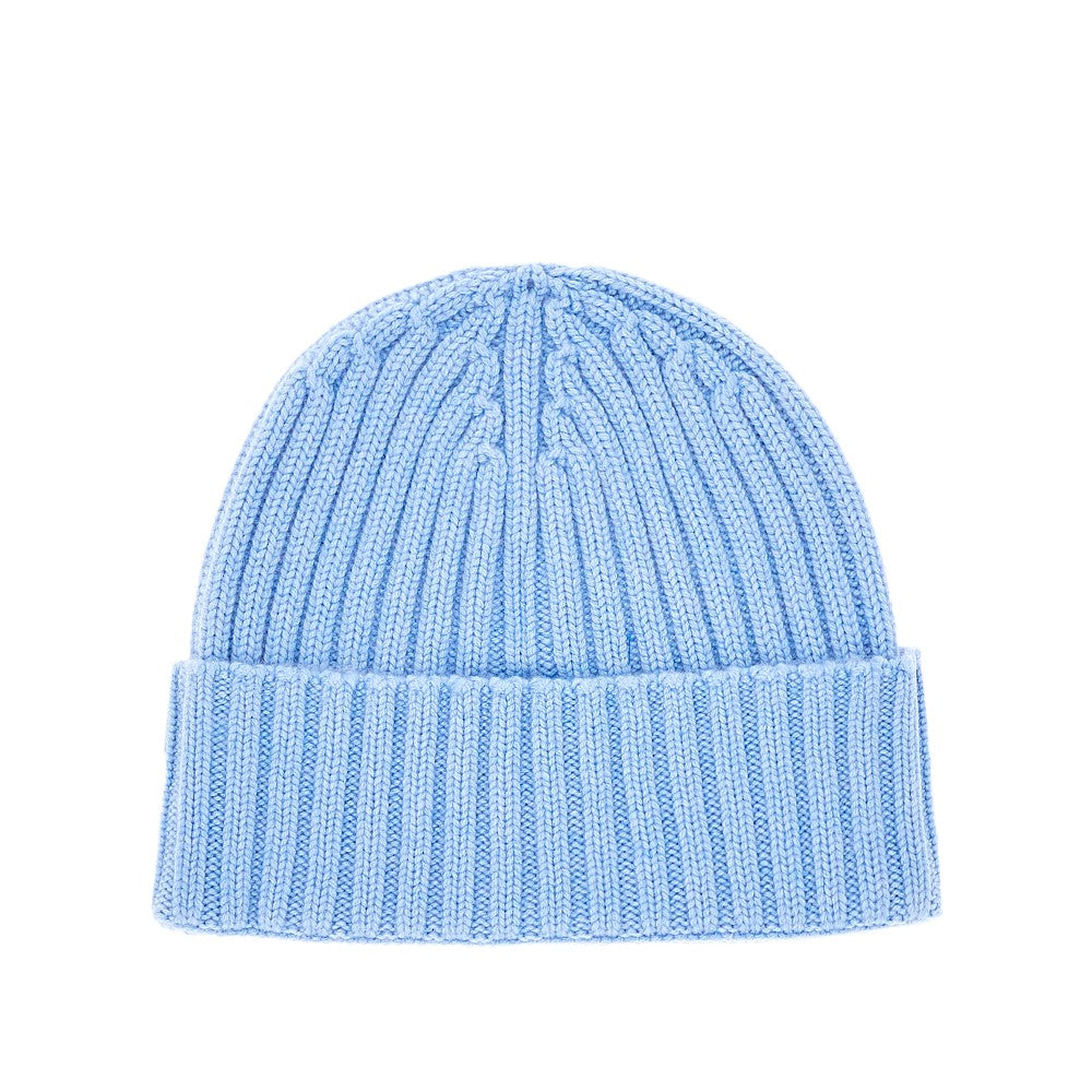 Beanie in misto lana con logo ricamato