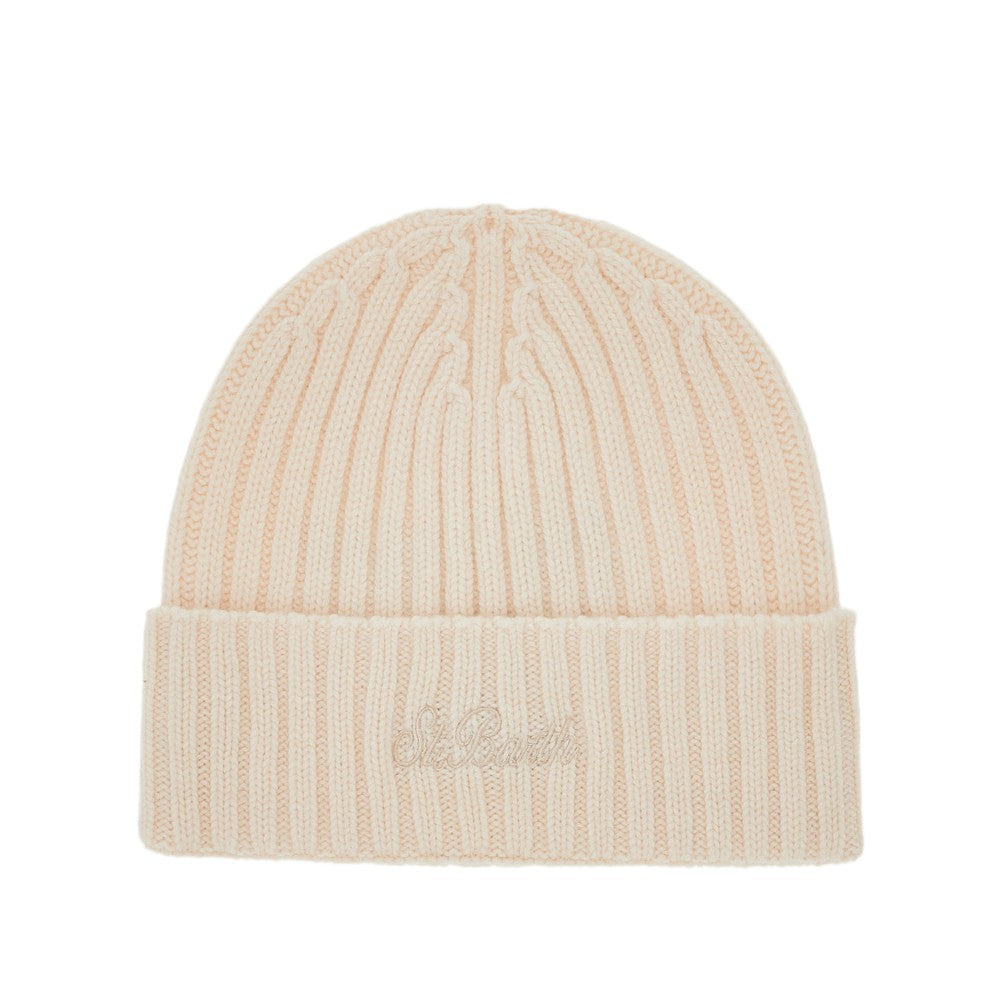 Beanie in misto lana con logo ricamato