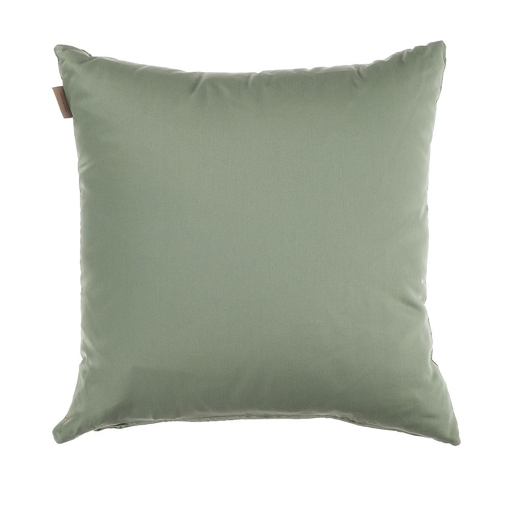 Paisley print satin cushion