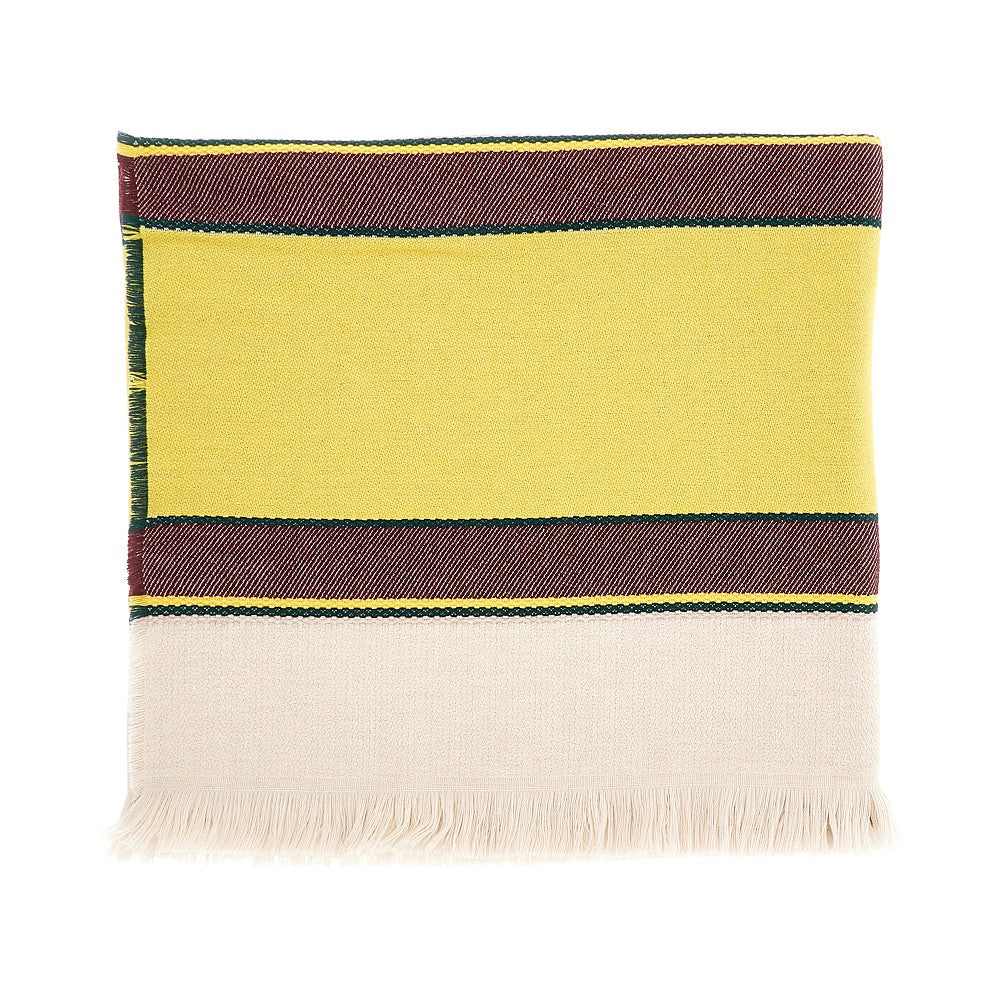 Coperta in lana e cachemire con righe