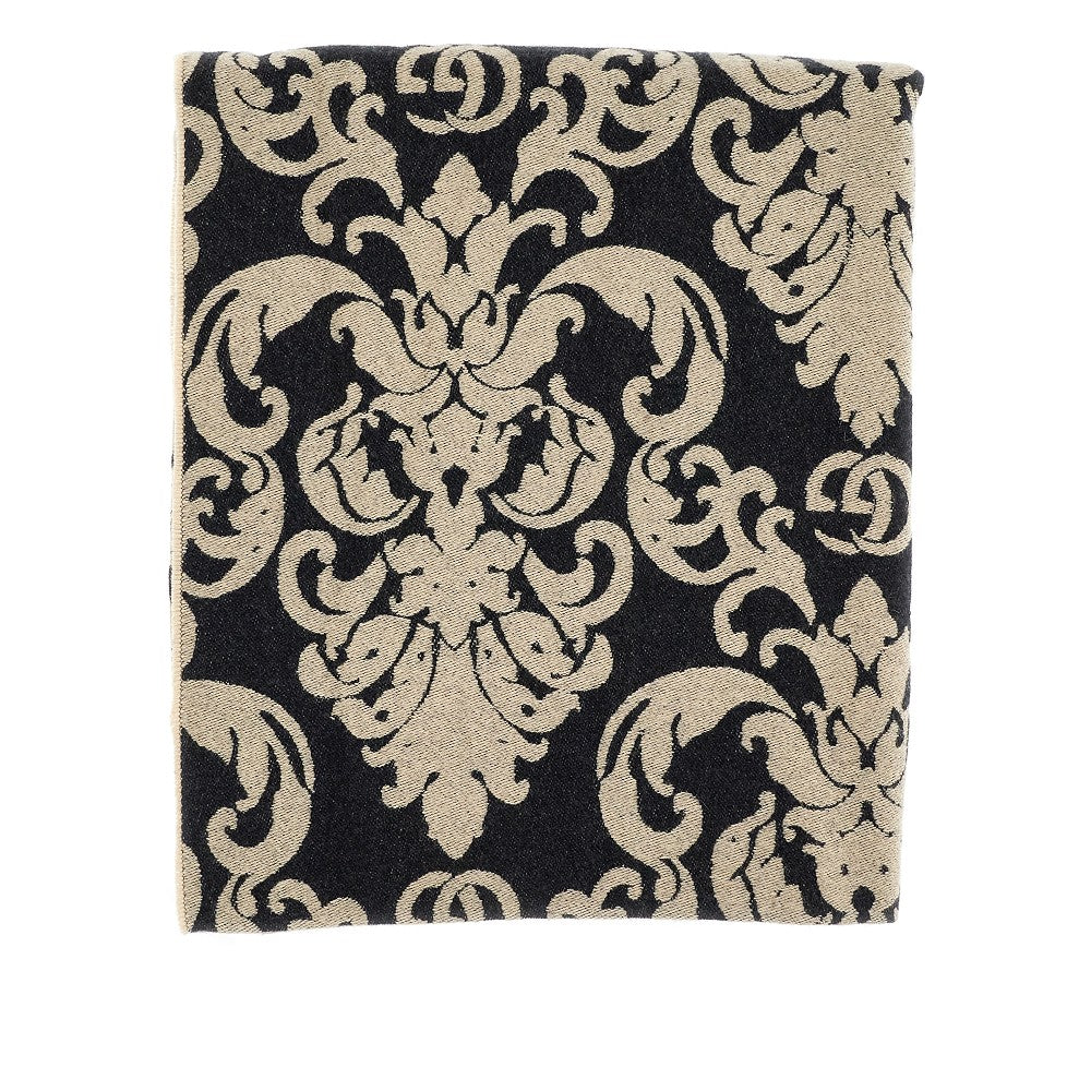 Coperta in tessuto jacquard damascato