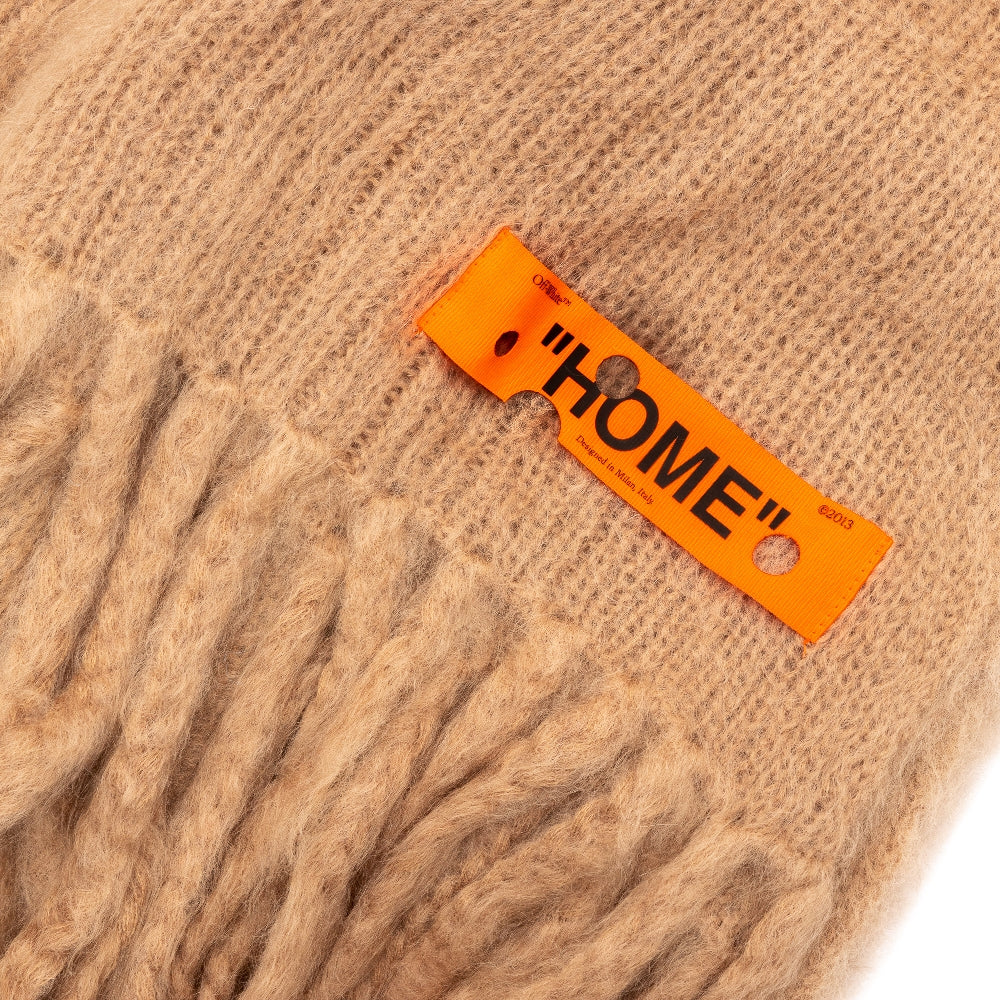 Coperta beige con stampa Arrows