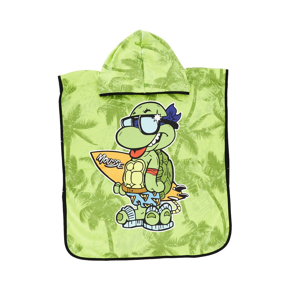 Poncho asciugamano con stampa 'Ninjasurf'