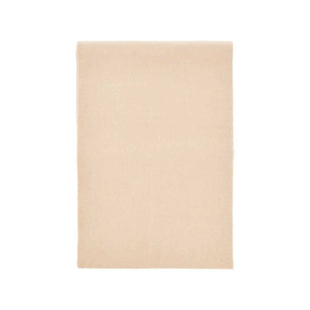 Sciarpa in cammello con ricamo Monogram