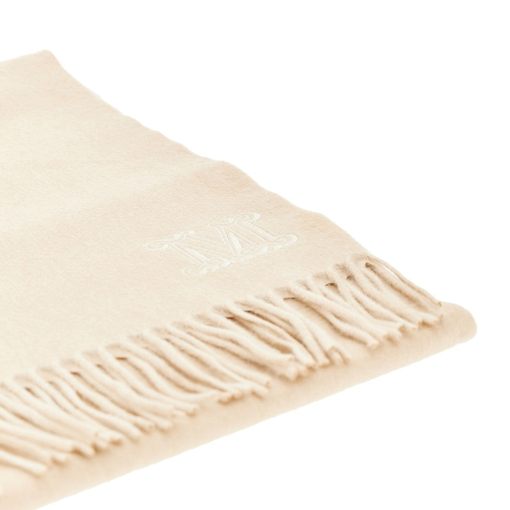 Sciarpa in cammello con ricamo Monogram