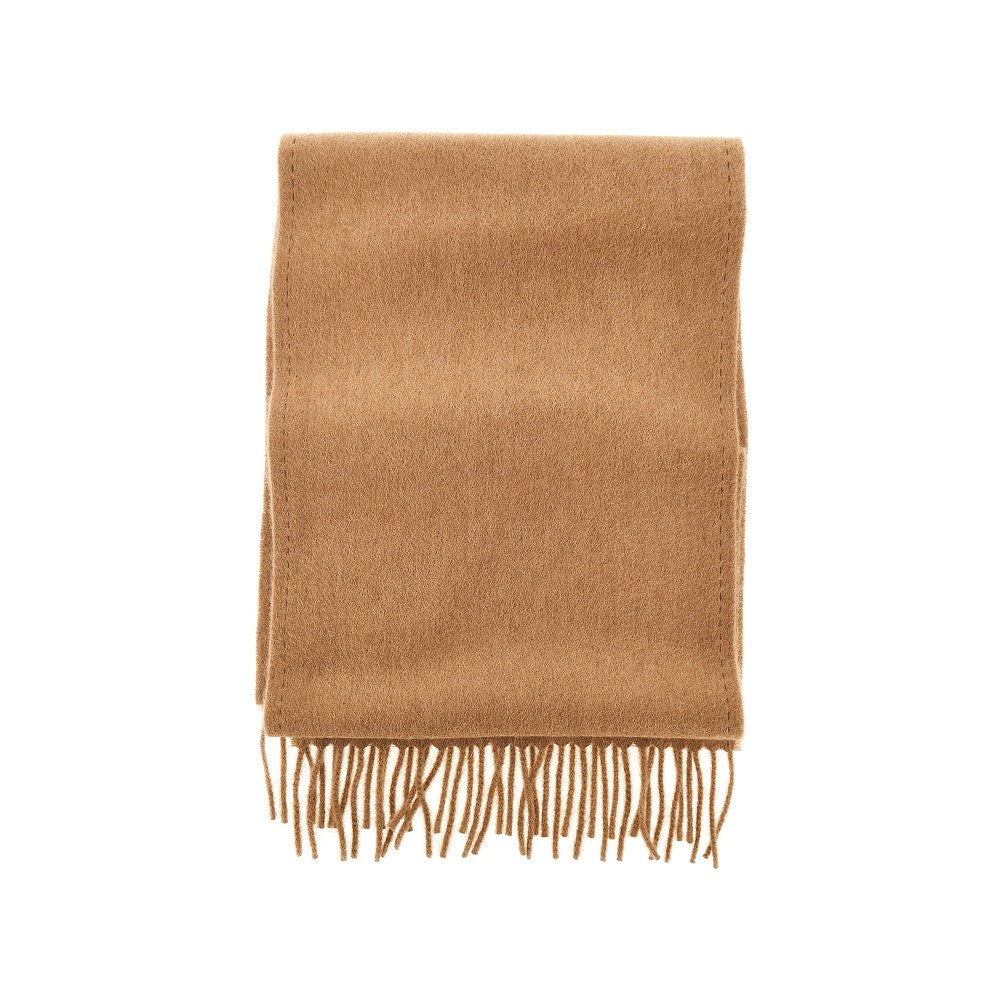 Sciarpa in cammello con ricamo Monogram