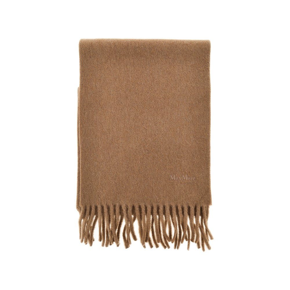 Logo embroidery wool scarf