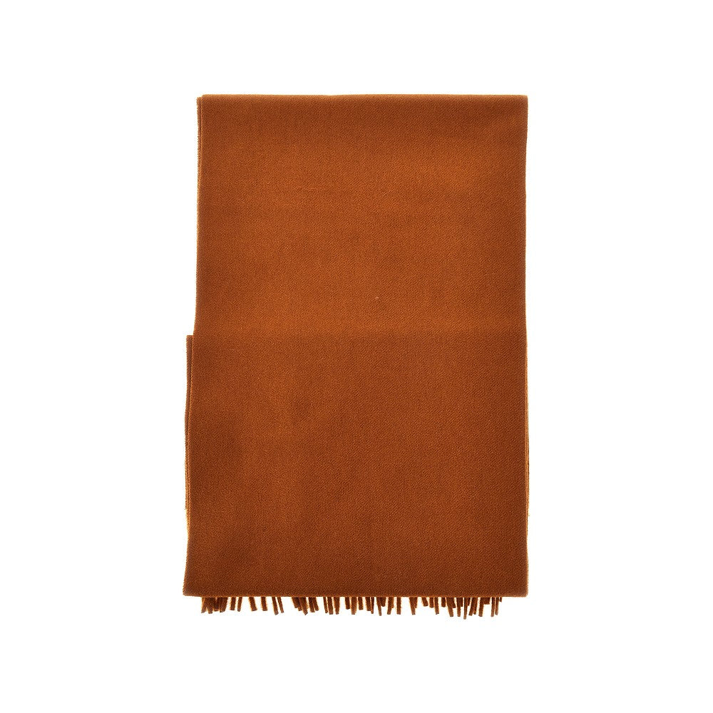 Monogram embroidery cashmere scarf