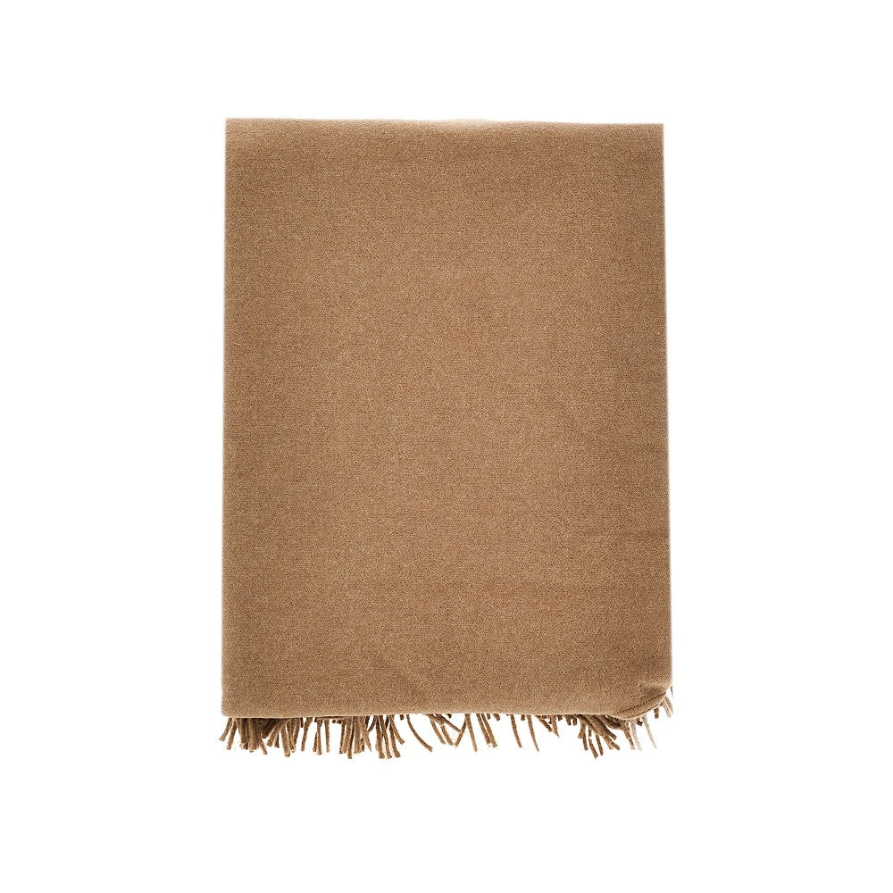 Jacquard wool throw