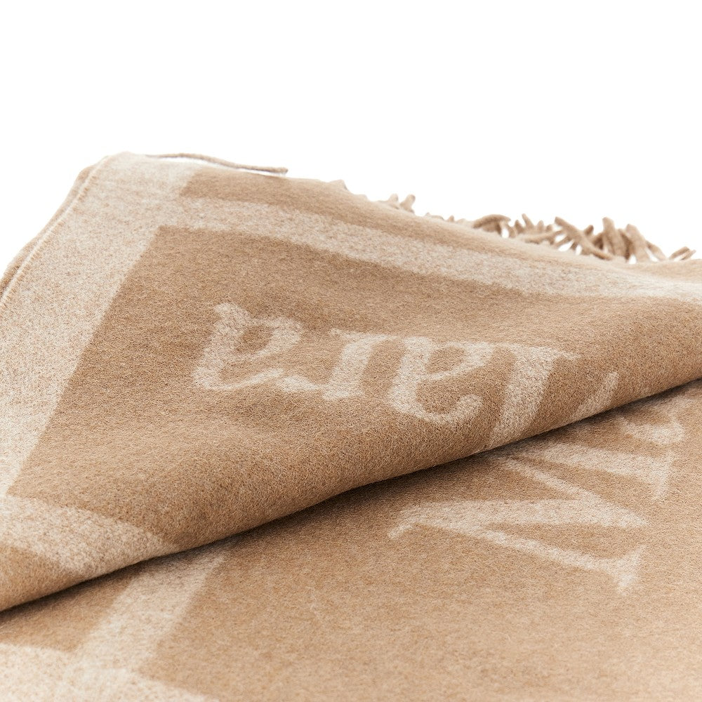 Jacquard wool throw