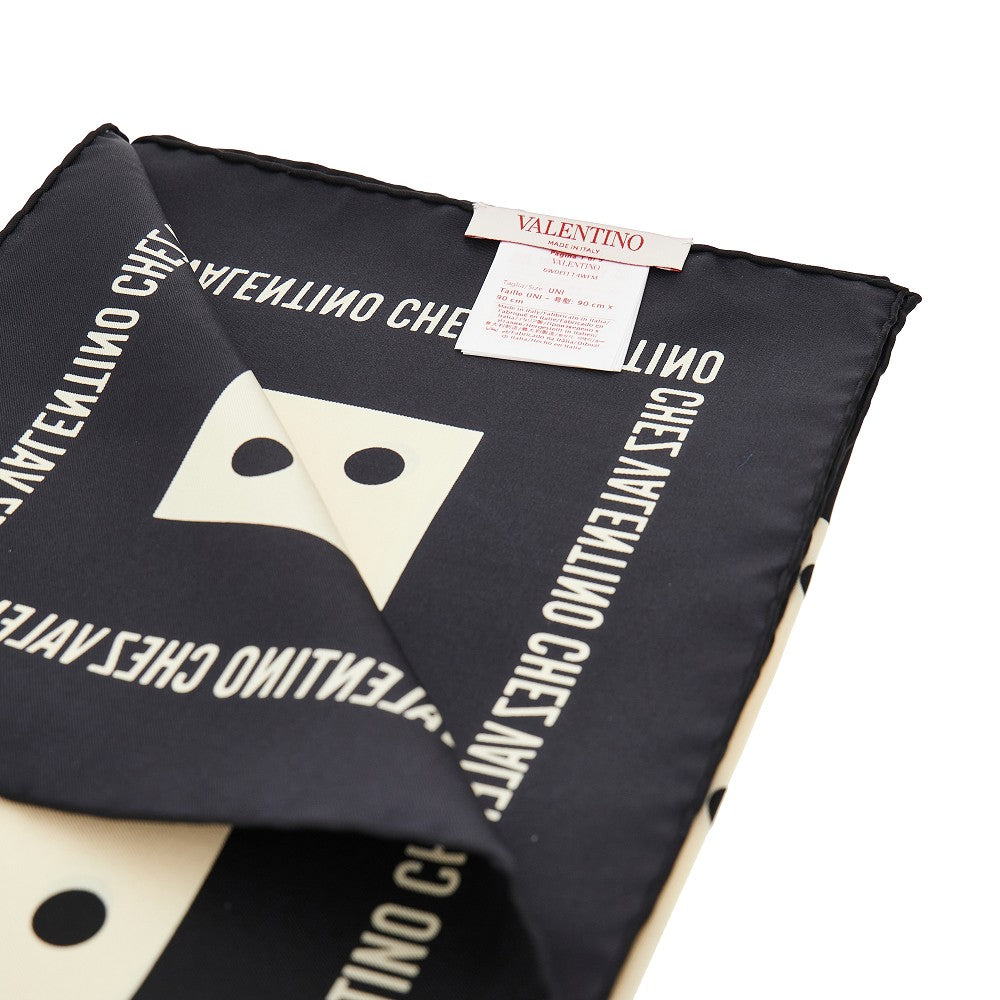 Silk scarf with 'Chez Valentino' print