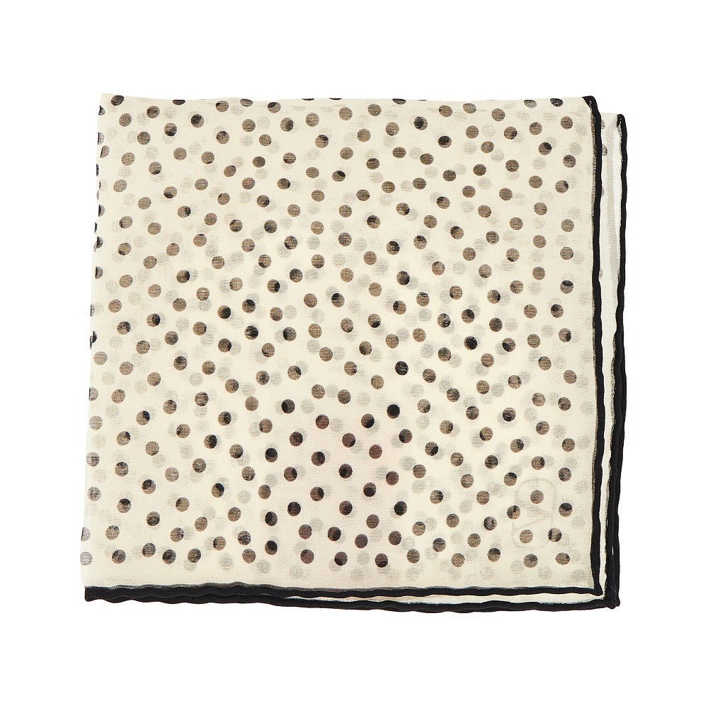 Silk scarf with 'Chez Valentino' print