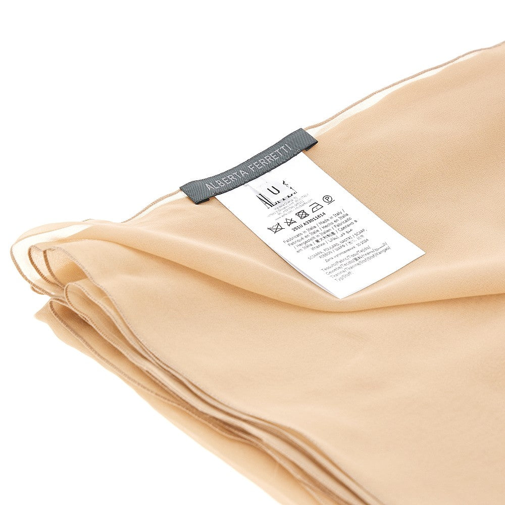 Silk chiffon scarf