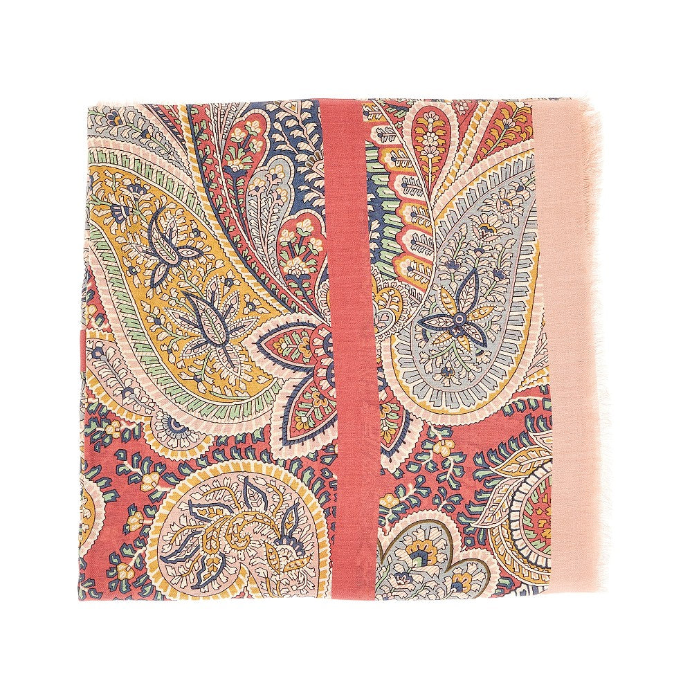 Scialle in modal e cachemire Paisley