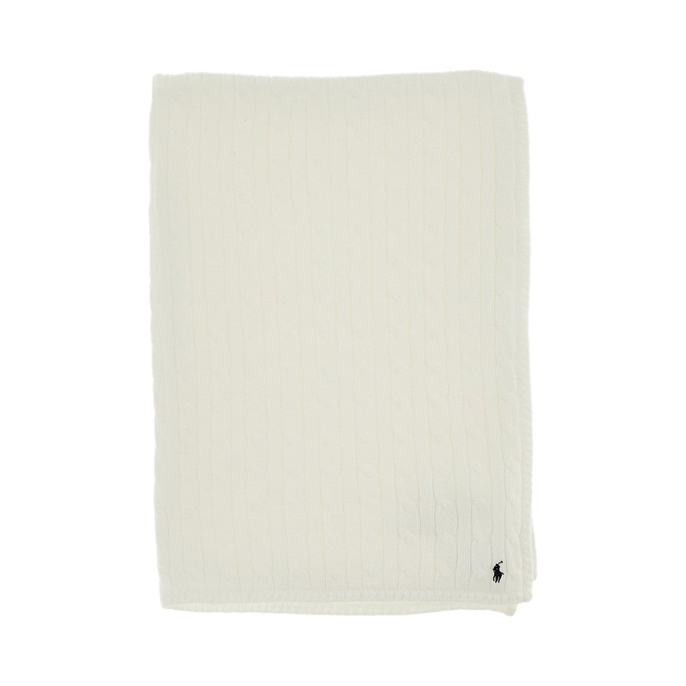Coperta in maglia a trecce