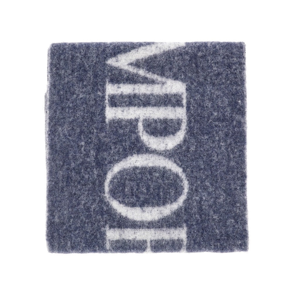 Alpaca-blend scarf with logo