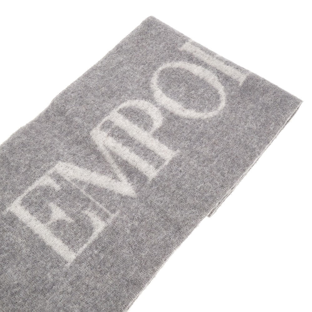 Alpaca-blend scarf with logo