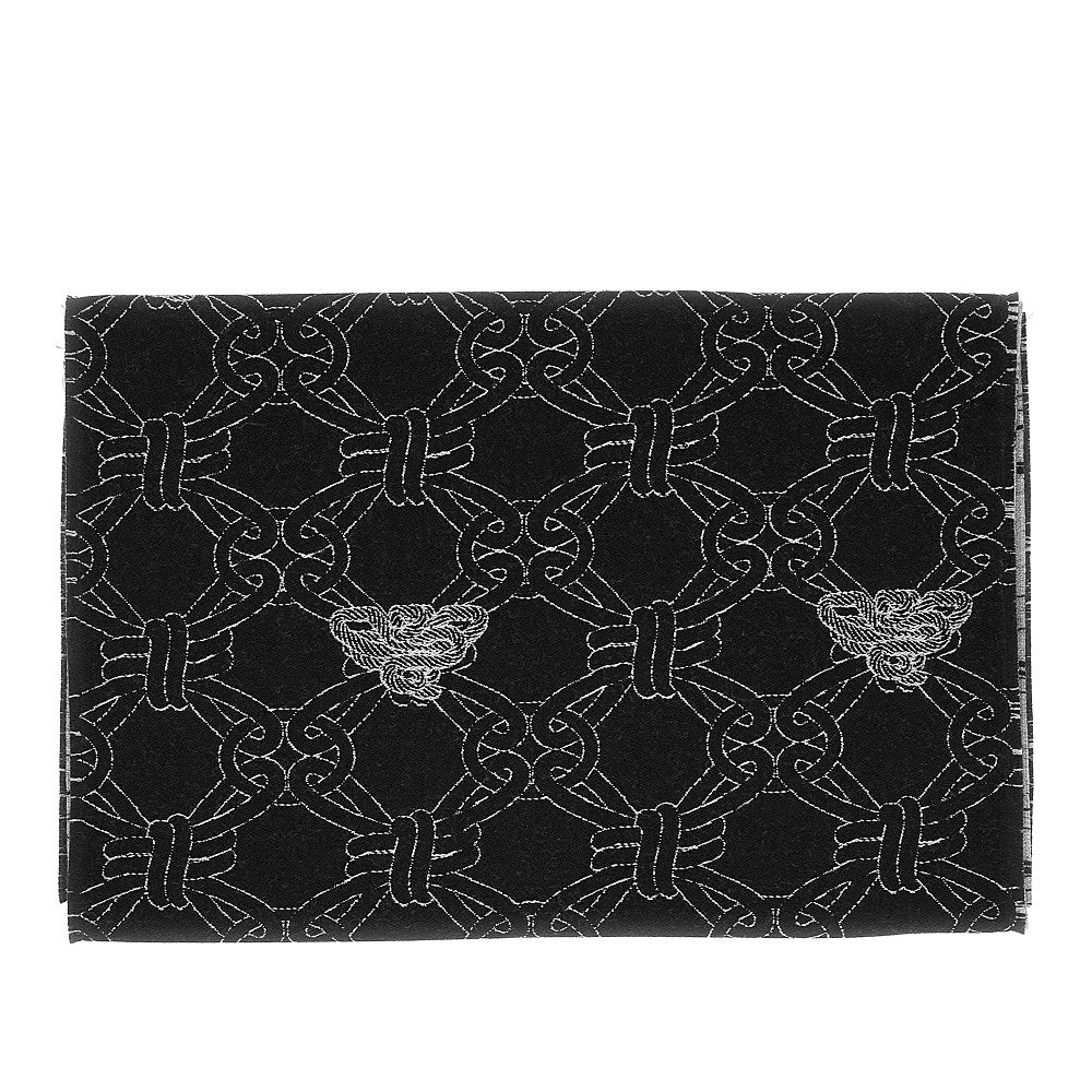 Jacquard wool-blend scarf