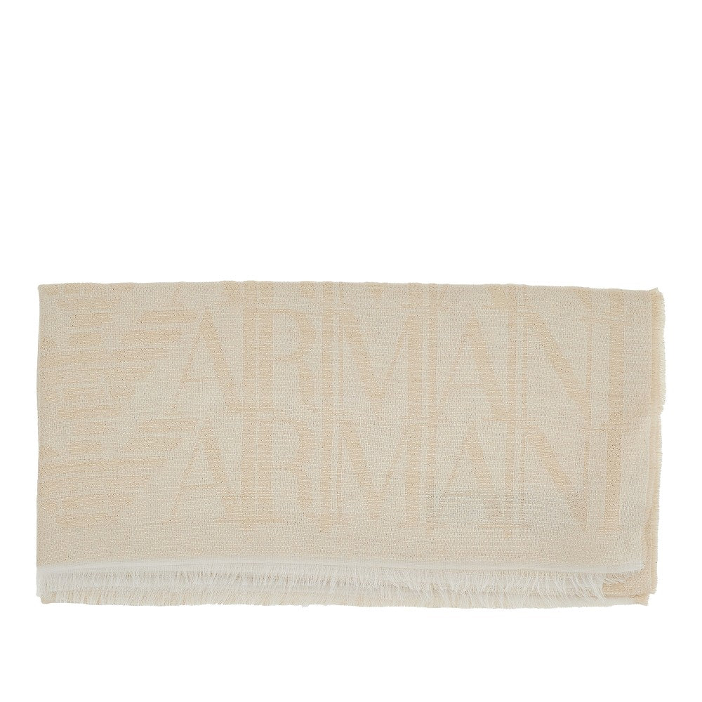 Sciarpa in misto viscosa jacquard
