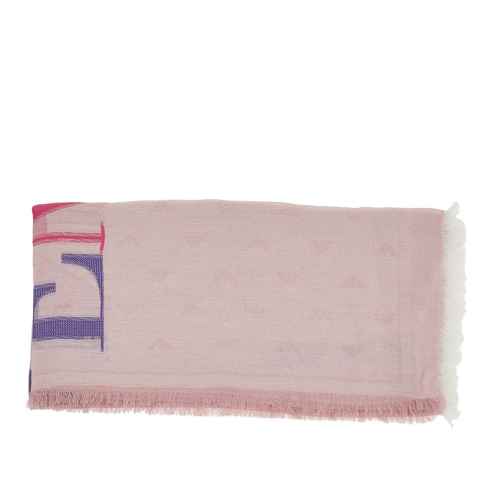 Sciarpa in misto viscosa jacquard