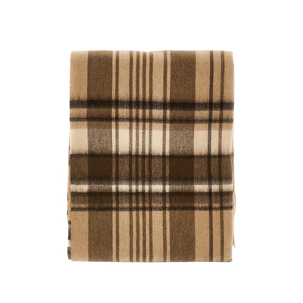 Wool scarf with Check motif