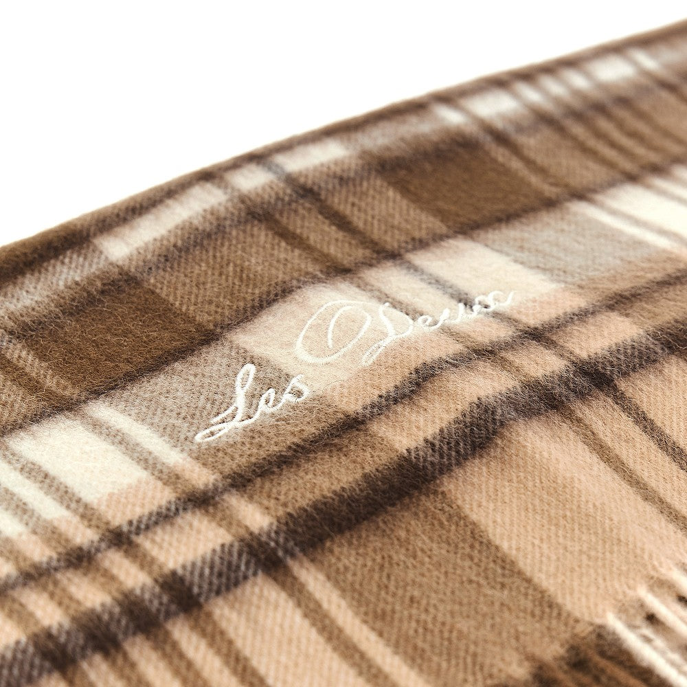 Wool scarf with Check motif