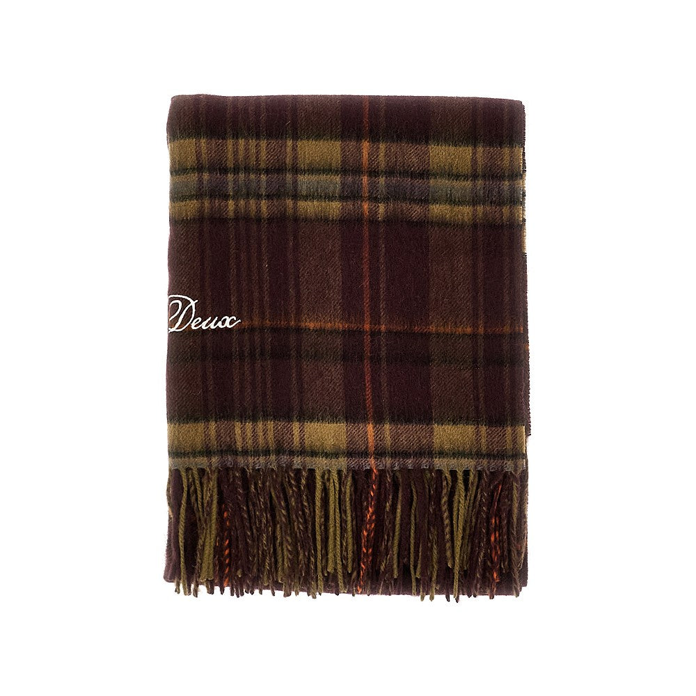 Wool scarf with Check motif