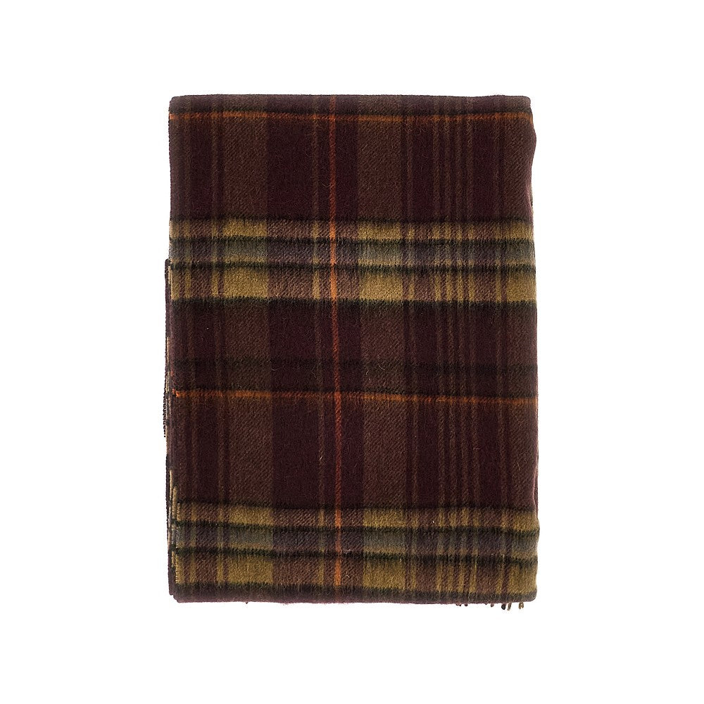 Wool scarf with Check motif